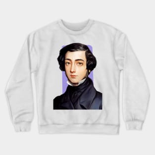 French Philosopher Alexis de Tocqueville illustration Crewneck Sweatshirt